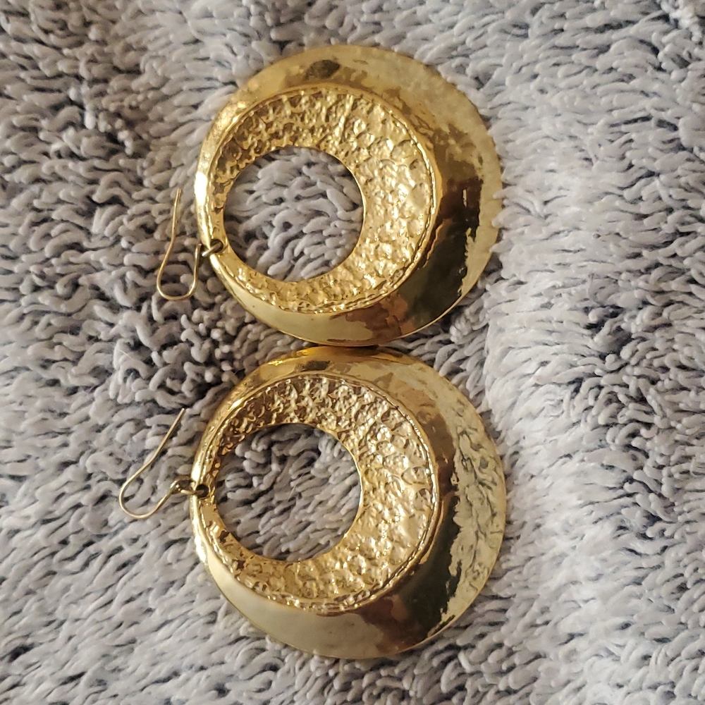 Gold hoop earrings